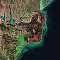 Where the Danube meets the Black Sea (European Space Agency Sentinel-2 image)