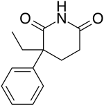 Estrutura química de Glutetimida