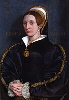 Portrait d'une dame de la famille Cromwell, peut-être Elizabeth Seymour, c. 1535-1540, Hans Holbein le Jeune[3]