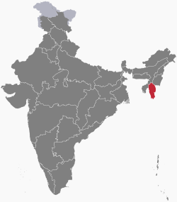 இந்தியாவில் மிசோராம் காட்டும் படம்