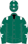 Dark Green, White epaulets, Dark Green sleeves, White stars and stars on cap