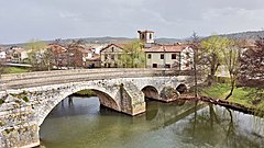 Puente de Puentedura, vista aérea.