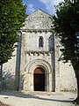 La façade de l'église