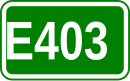 Zeichen der Europastraße 403