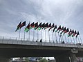 Bendera Afganistan di Kote Sangi saat Hari Kemerdekaan