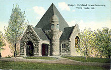 Highland Lawn Cemetery Chapel in Terre Haute, Vigo County