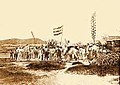 Image 15Flag flown by Fidel Vélez and his men during the "Intentona de Yauco" revolt. (from History of Puerto Rico)