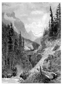 Der Kicking Horse Pass, Gemälde von Lucius Richard O’Brien