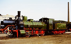 Ungepanzerte Dampflokomotive der Baureihe G3