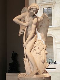 L'Amour se taillant un arc dans la massue d'Hercule - 1750 - musée du Louvre