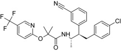 Skeletal formula of taranabant