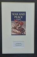 The trophy of the Tolstoy Cup is a framed copy of War and Peace.