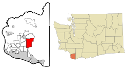 Location of Hockinson, Washington