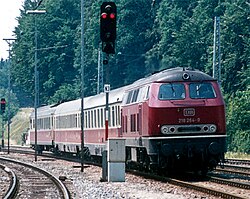 A Bavaria Geltendorf állomáson az Allgäubahn vonalán