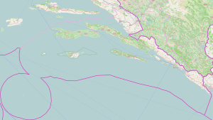 Otok Života na zemljovidu Dubrovačko-neretvanske županije