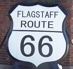 Flagstaff Route 66 sign