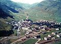 Baustell vo dr Strooss bi Andermatt ane 1969