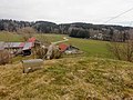 Blick vom Burgstall Rotis auf die Ortschaft