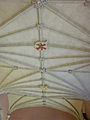 Bodelwyddan Castle. Gothic revival ceiling 1802–8 with Williams family crossed foxes.