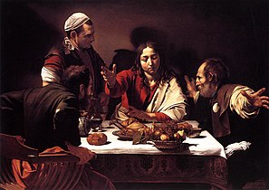 Michelangelo Merisi da Caravaggio - Måltidet i Emmaus (1601)