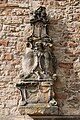 One of five tombs on the south east side of St. Magni church, in Brunswick, Germany. Mai 2014.