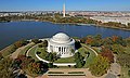 El Monumento a Jefferson mirando hacia el norte