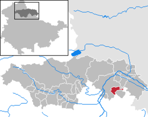 Poziția Oberheldrungen pe harta districtului Kyffhäuserkreis