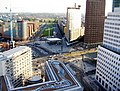 Verlauf der B 1 am Potsdamer Platz (Bildmitte waagerecht)