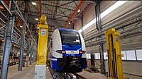 קרונועים חשמליים של סימנס מסוג Desiro HC במוסך באשקלון