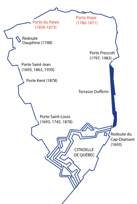 Image illustrative de l’article Fortifications de Québec