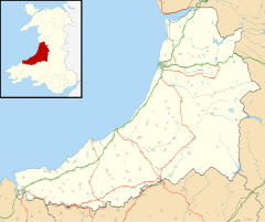 Brynafan is located in Ceredigion