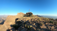 Ironview Peak (peak 5024), background, left