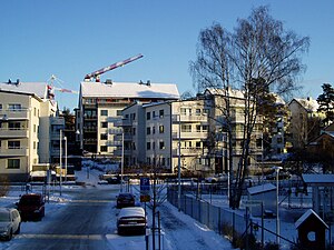 Nya hus i Järvastaden, november 2010.