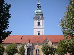 Trinity Church (crkva Svetog trojstva) in the center of Karlovac