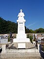 Le monument aux morts dans le cimetière (août 2010).