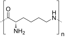 Skeletal formula of ε-polylysine