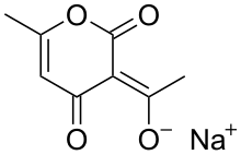 Sodium dehydroacetate.svg