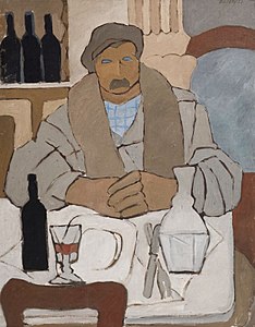 Hombre en la taberna, 1922, oil on canvas, National Museum of Visual Arts, Montevideo