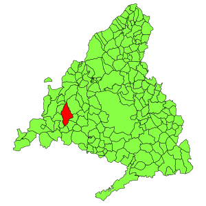 Municipal location within the Community of Madrid.