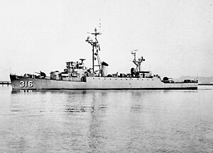 USS Harveson DER-316 1951