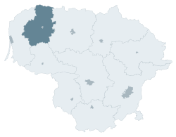 Location of Telšiai County