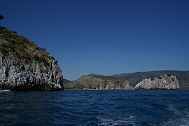 Calanques à Palinuro.