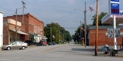 Lafayette Street at the intersection of 26 and 55