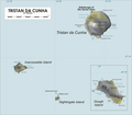 Karta grupe Tristan da Cunha