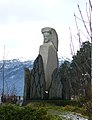 Monument ter nagedachtenis aan de heksenjacht en het verbranden van vrouwen in het gebied Anda, in Gloppen, Noorwegen