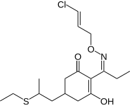 Structuurformule van clethodim