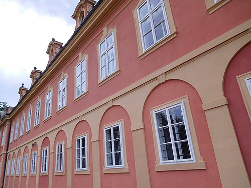 Southern facade of Dobříš chateau