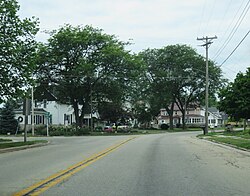 Corner of West Main Street and West 1st Street in Gillett