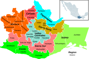 Oaxaca regions - Sierra Sur towards the south.