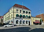 Stadens äldsta bankhus på norra sidan av Ronneby torg